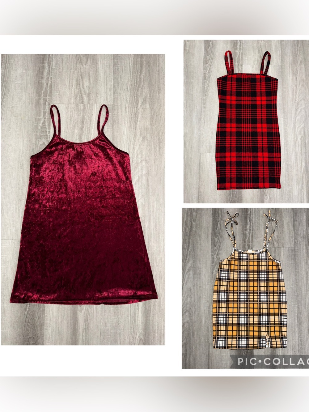 Bundle Of 3 Cami Mini Bodycon Dresses For Girls Size 11/12.